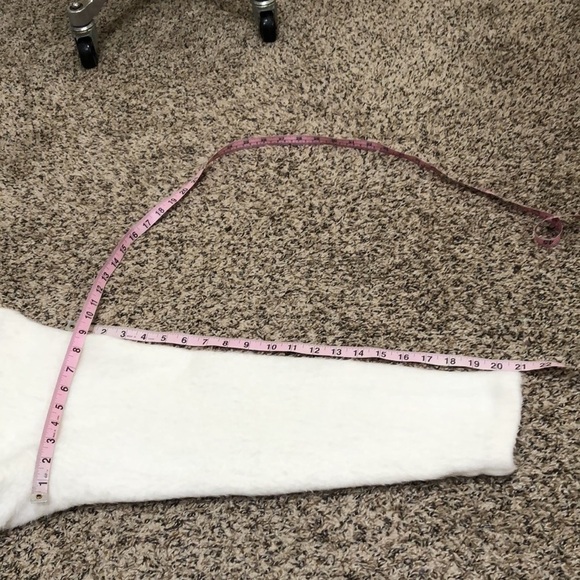 Theory Fuzzy Sweater Size Medium White Virgin Wool Blend Pullover - Picture 10 of 10